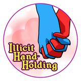 2.25" Button - Illicit Hand Holding Trope