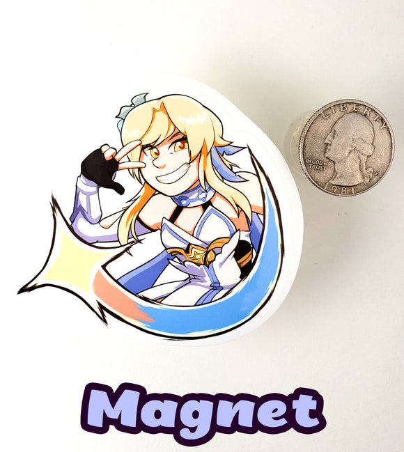 Lumine - Genshin Impact Female Traveler Magnet