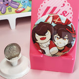 2.25" Button - Amber Genshin Impact Fanmerch