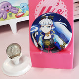 2.25" Button - Kamisato Ayaka Genshin Impact Fanmerch