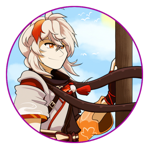 2.25" Button - Kaedehara Kazuha Genshin Impact Fanmerch