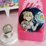 2.25" Button - Traveler Lumine Genshin Impact Fanmerch