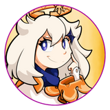 2.25" Button - Paimon Genshin Impact Fanmerch