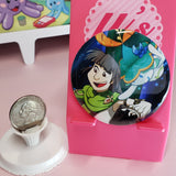 2.25" Button - Rana and Arana the Aranara Genshin Impact Fanmerch