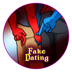 2.25" Button - Fake Dating Trope
