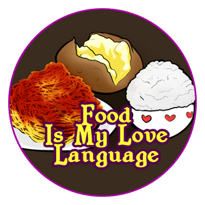 2.25" Button - Food is My Love Language Trope