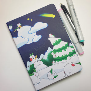 Snow Bunny Sketchbook Journal
