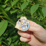 Wooden Pin - Traveler Lumine Genshin Impact