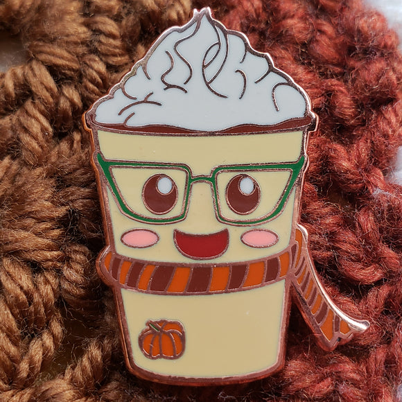 Pumpkin Spice Latte Enamel Pin