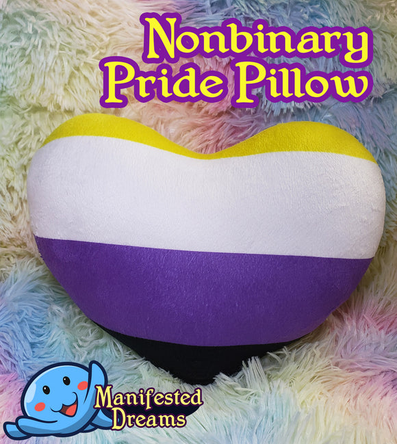 Nonbinary Pride Pillow